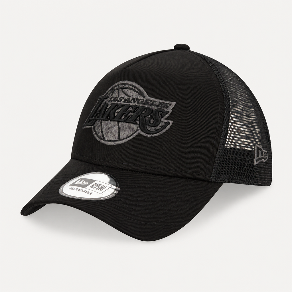 Casquette Los Angeles Lakers Tonal — New Era 9FORTY A-Frame Trucker, Noir