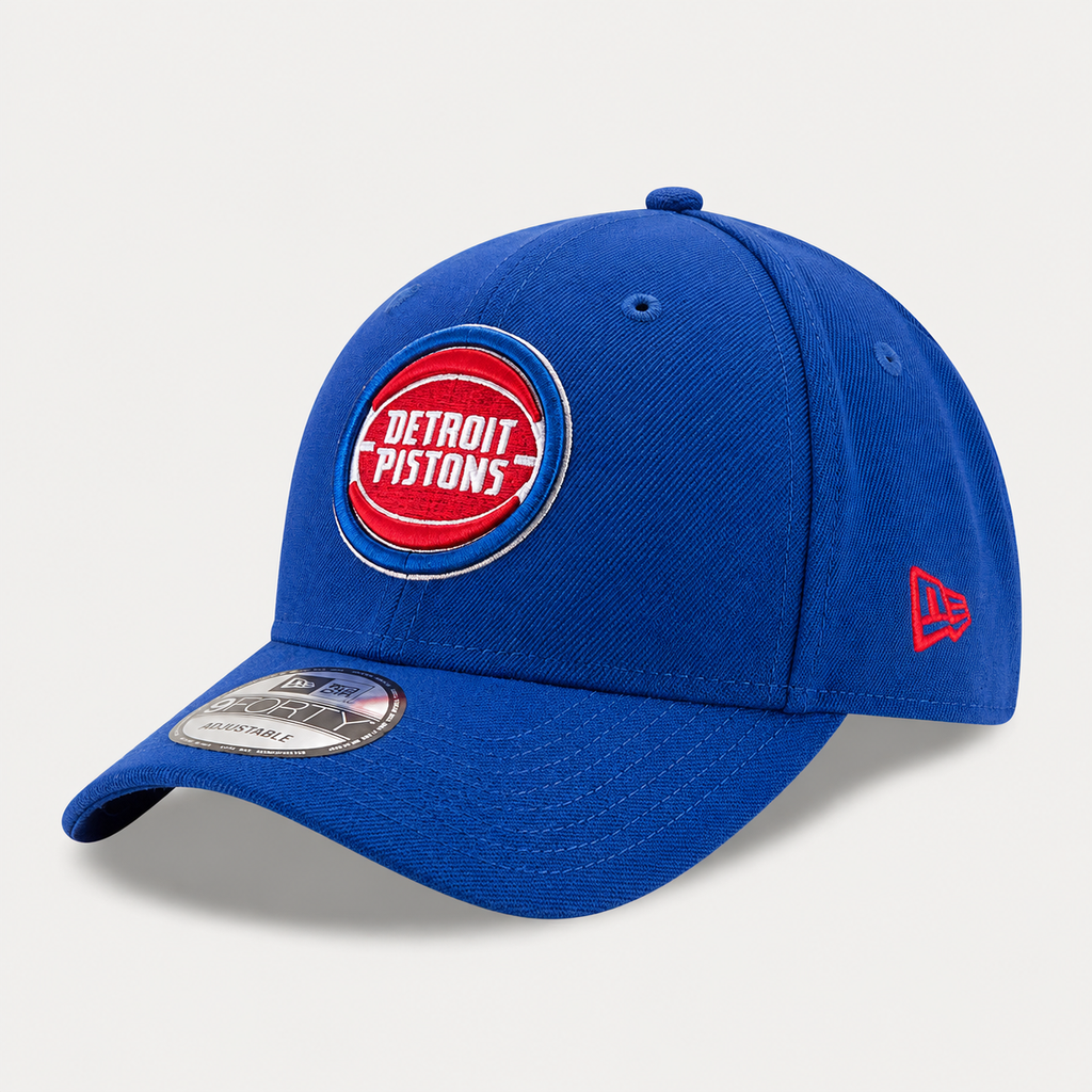Casquette Detroit Pistons — New Era 9FORTY The League, Bleu