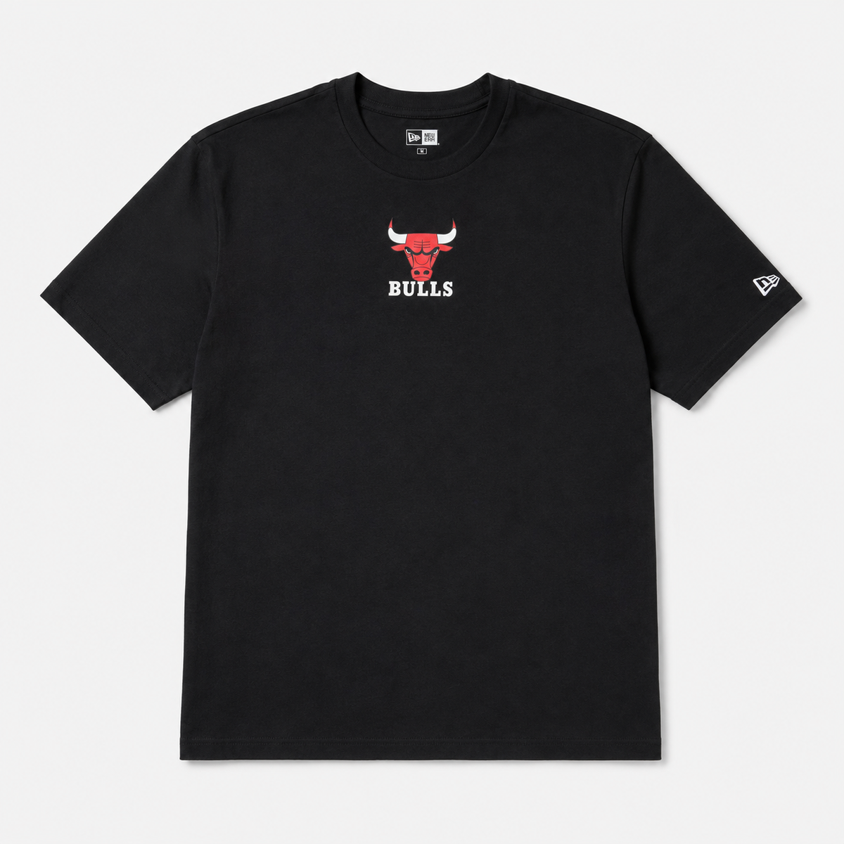 T-shirt Chicago Bulls — New Era NBA Logo, Noir
