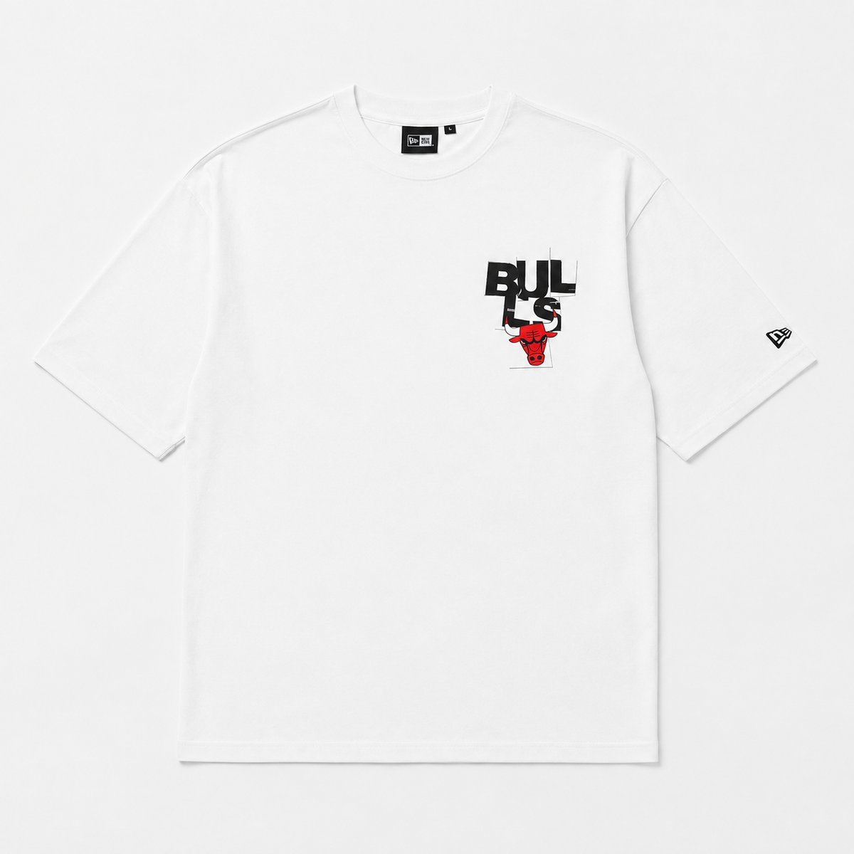 T-shirt Chicago Bulls — New Era NBA Player Graphic Oversized, Blanc