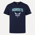 T-shirt Charlotte Hornets — New Era NBA Logo, Bleu