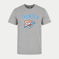 T-shirt Oklahoma City Thunder — New Era NBA Logo, Gris