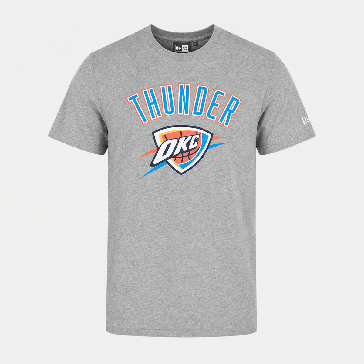 T-shirt Oklahoma City Thunder — New Era NBA Logo, Gris