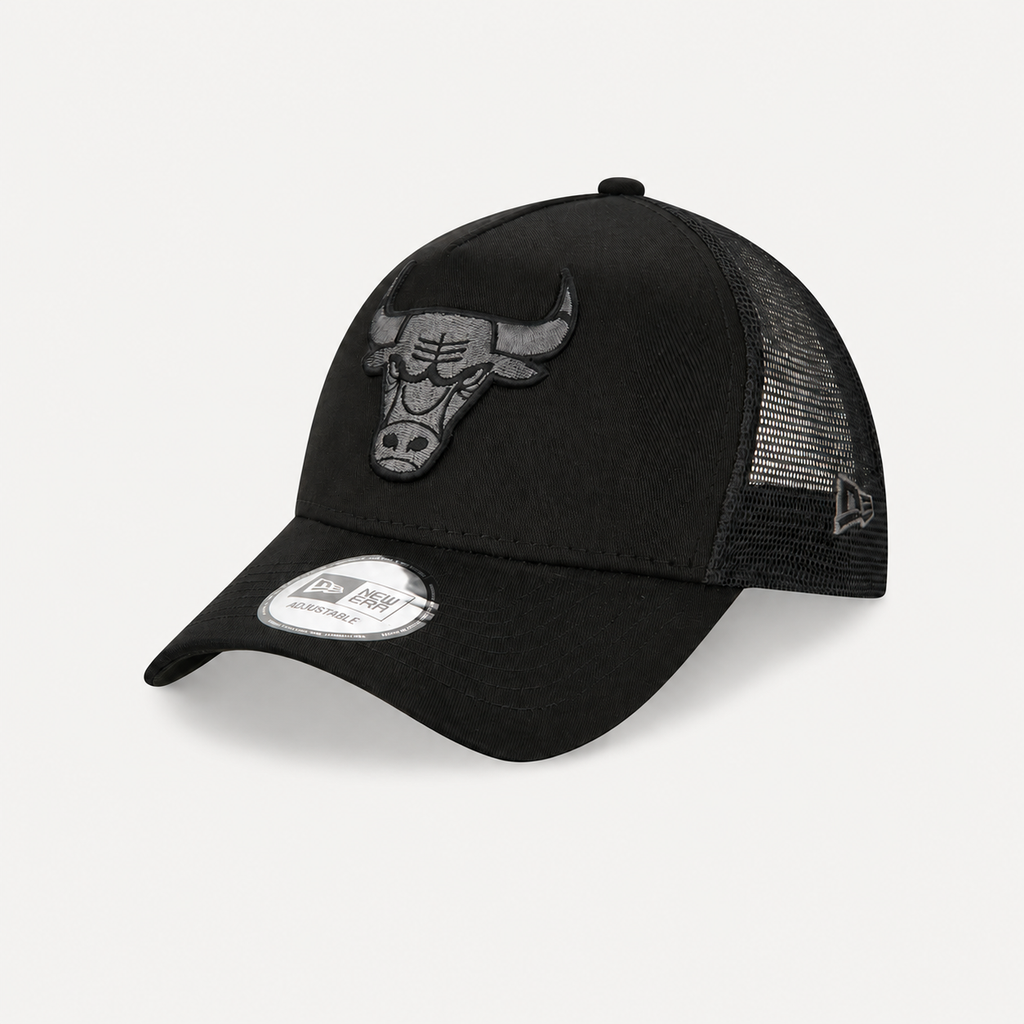 Casquette Chicago Bulls Tonal — New Era 9FORTY A-Frame Trucker, Noir