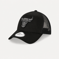 Casquette Chicago Bulls Tonal — New Era 9FORTY A-Frame Trucker, Noir