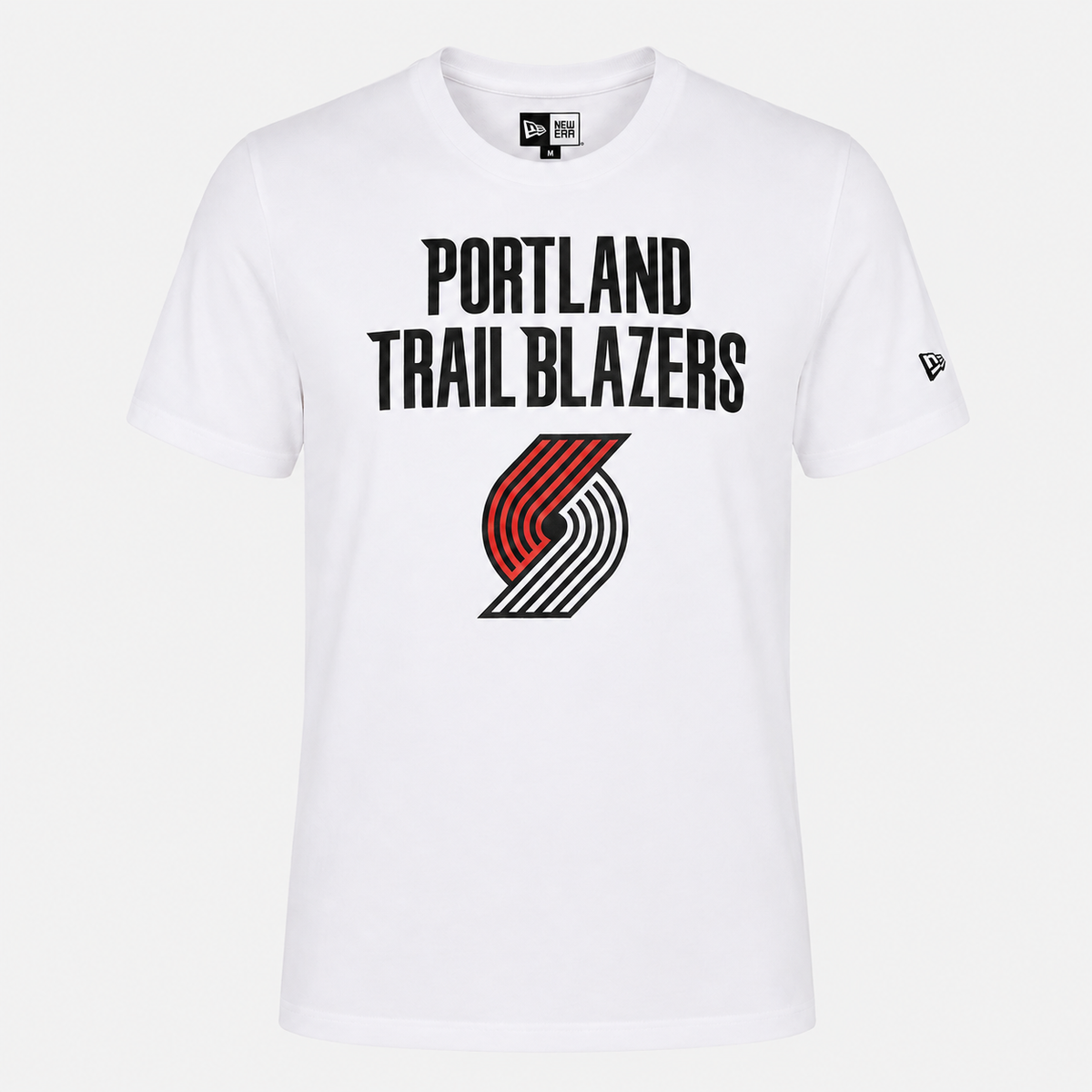 T-shirt Portland Trail Blazers — New Era NBA Logo, Blanc