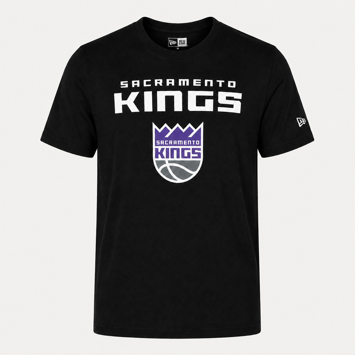 T-shirt Sacramento Kings — New Era NBA Logo, Noir