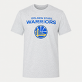 T-shirt Golden State Warriors — New Era NBA Logo, Gris