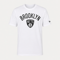T-shirt Brooklyn Nets — New Era NBA Logo, Blanc