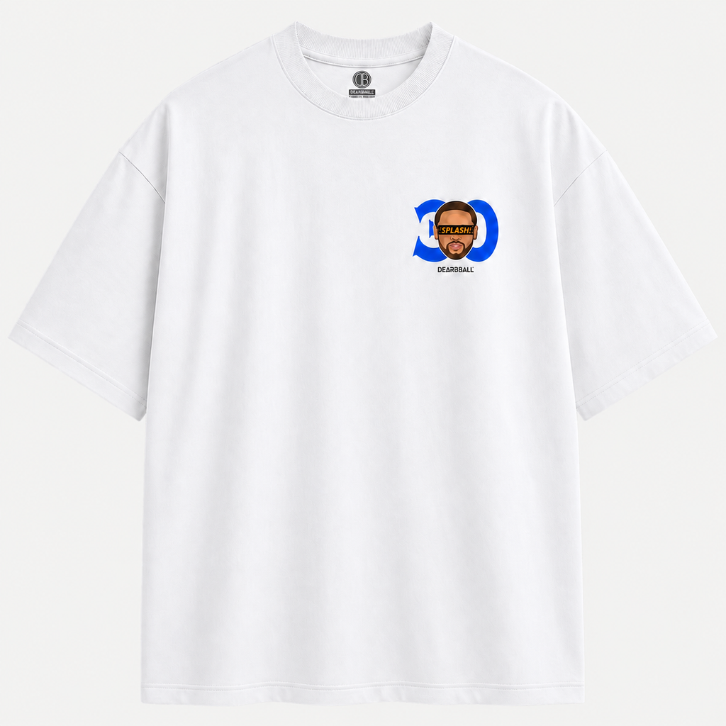 T-shirt Splash 30 — DearBBall Words Matter Edition, Blanc