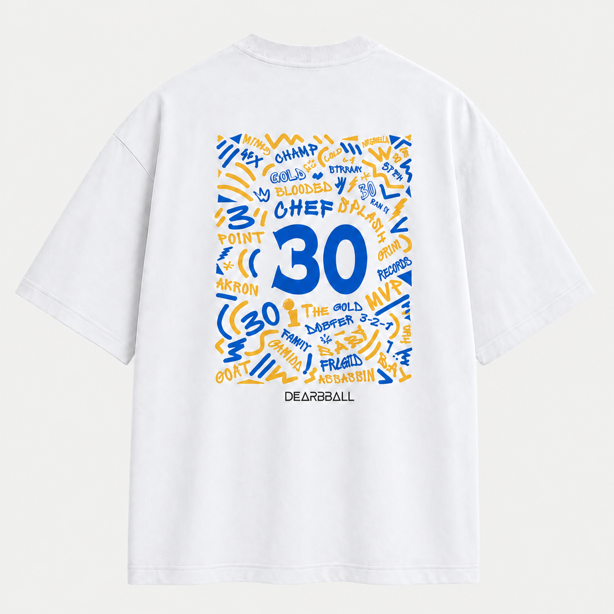 T-shirt Splash 30 — DearBBall Words Matter Edition, Blanc