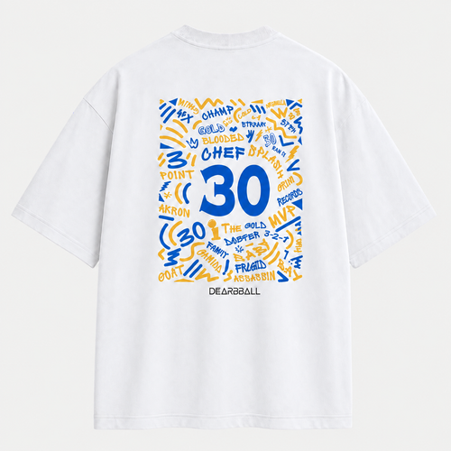 T-shirt Splash 30 — DearBBall Words Matter Edition, Blanc