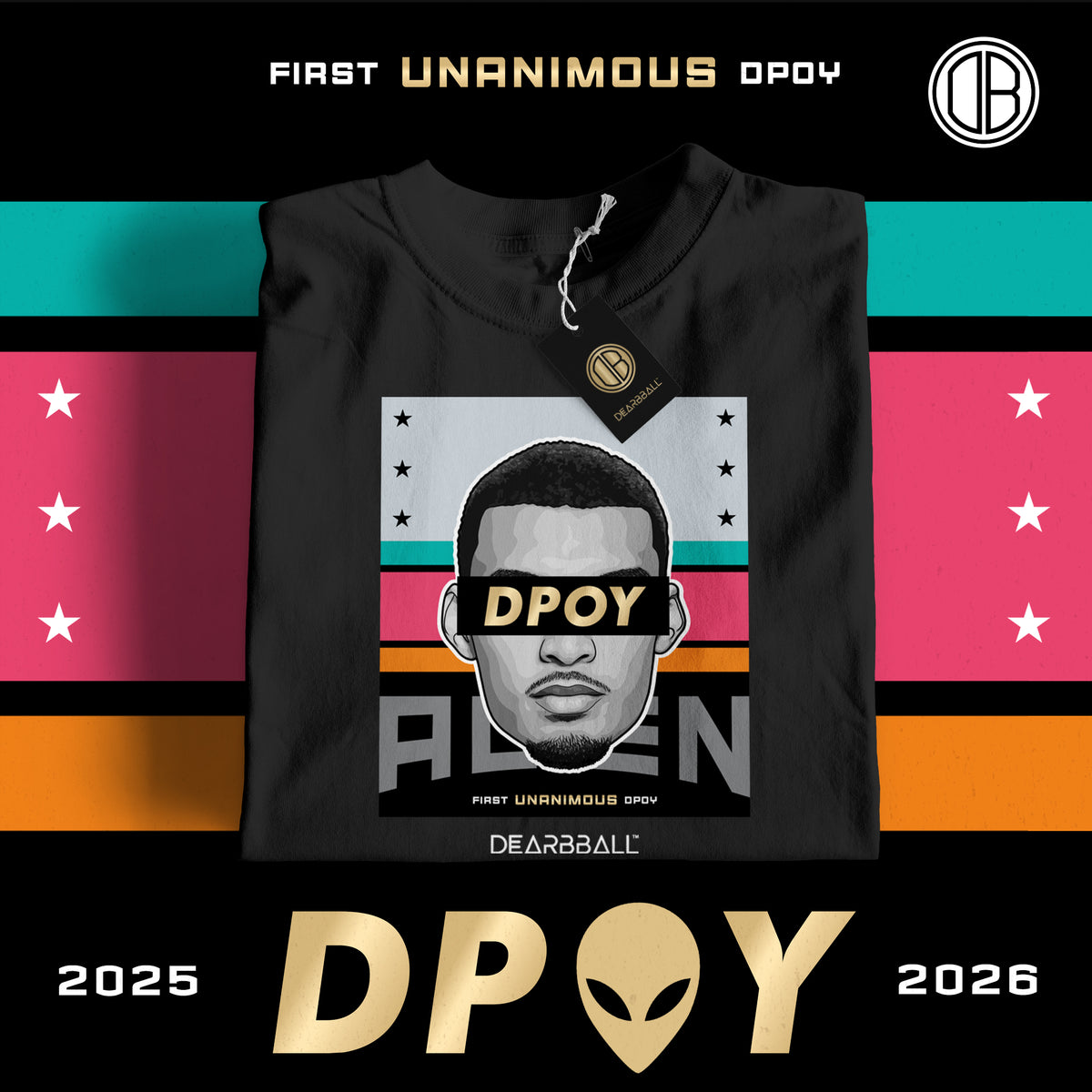 T-shirt Wemby First Unanimous DPOY noir – DearBBall